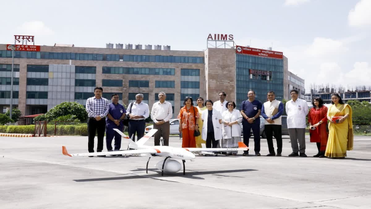 Drone reached Chamba carrying blood pressure and diabetes medicines, covered the distance in half an hour