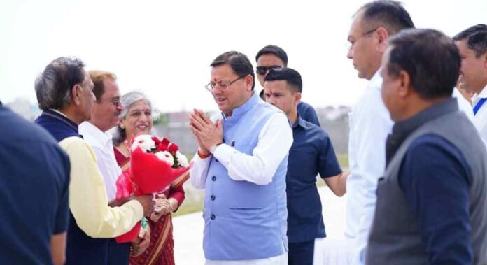 श्री गुरु राम राय विश्वविद्यालय की ओर से सीएम धामी का जोरदार स्वागत