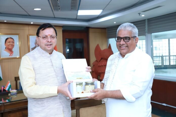 मुख्यमंत्री ने केंद्रीय वन, पर्यावरण एवं जलवायु परिवर्तन मंत्री भूपेन्द्र यादव से भेंट