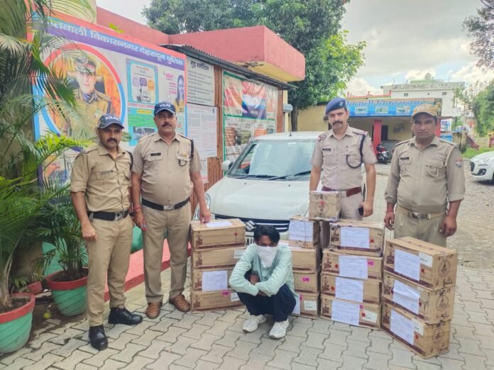 भारी मात्रा में अवैध शराब के साथ 01 अभियुक्त आया दून पुलिस की गिरफ्त में