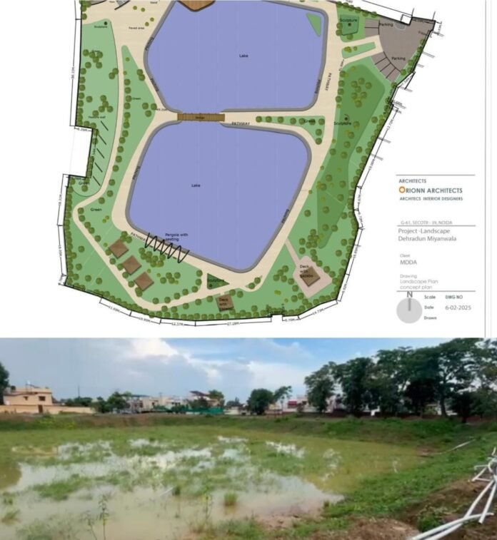 मुख्यमंत्री पुष्कर सिंह धामी के निर्देशों पर एमडीडीए का जल संरक्षण की दिशा में बड़ा कदम