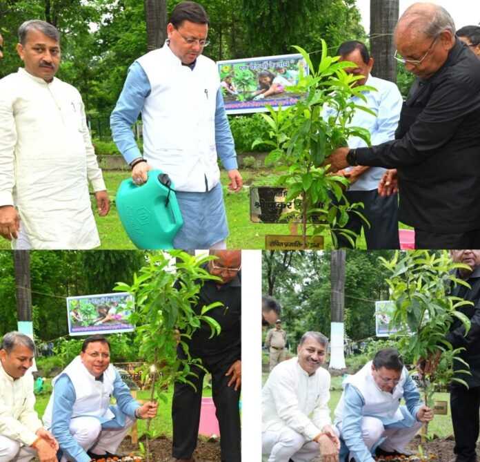 ‘एक पेड़ माँ के नाम’ अभियान के अंतर्गत मुख्यमंत्री ने किया वृक्षारोपण, पर्यावरण संरक्षण का दिया संदेश