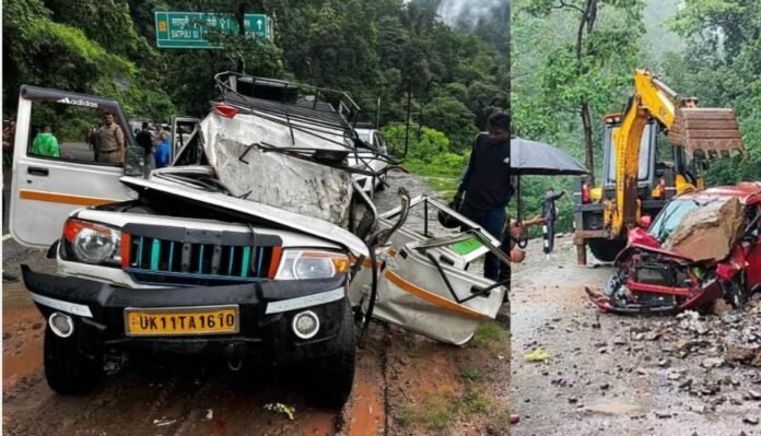दर्दनाक सड़क हादसा उत्तराखंड में दो की मौत 6 घायल