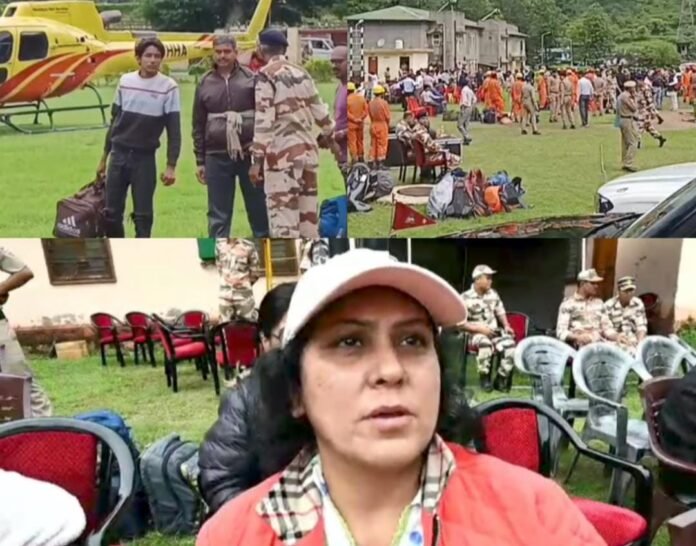 धराली हर्षिल से सुबह से ही रेस्क्यू ऑपरेशन जारी है अभी तक 44 लोगों को हेली से आईटीबीपी मातली शिफ्ट किया गया है