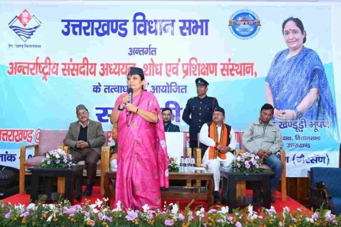 गैरसैंण पहुंची विधान सभा अध्यक्ष ऋतु खंडूरी