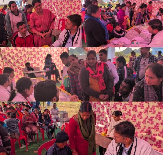 श्री महंत इन्दिरेश अस्पताल ने मानसिक अक्षम बच्चों के लिए झण्डीचौड़ कोटद्वार में लगाया विशेष शिविर