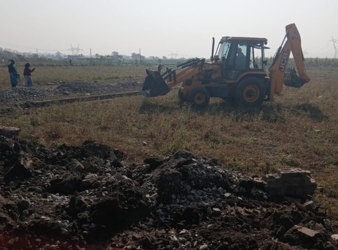 एमडीडीए का अवैध प्लॉटिंग पर बड़ा प्रहार, सेरगढ़ माजरी ग्रांट में 20 बीघा क्षेत्र ध्वस्त