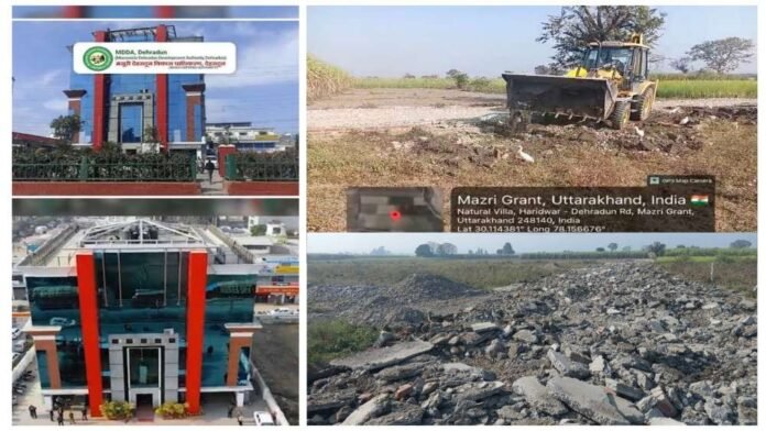 एमडीडीए का अवैध प्लॉटिंग पर बड़ा प्रहार, सेरगढ़ माजरी ग्रांट में 20 बीघा क्षेत्र ध्वस्त