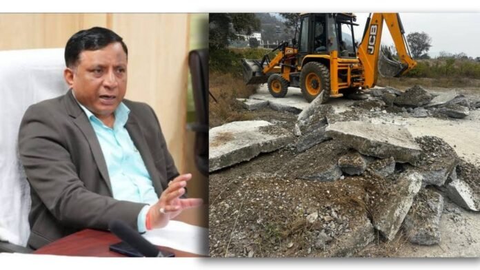 अवैध प्लॉटिंग पर एमडीडीए का सख्त प्रहार, 2026 में भी उपाध्यक्ष बंशीधर तिवारी के नेतृत्व में ध्वस्तीकरण अभियान जारी