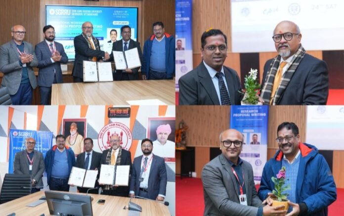 एसजीआरआर विश्वविद्यालय में वैश्विक अनुसंधान अनुदान पर अन्तर्राष्ट्रीय कार्यशाला में विशेषज्ञों ने दिखाई वैश्विक तस्वीर