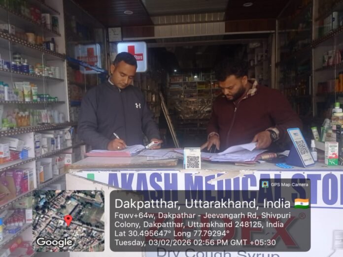 कोडीन युक्त कफ़ सिरप बिक्री पर औषधि विभाग की सख्त कार्यवाही