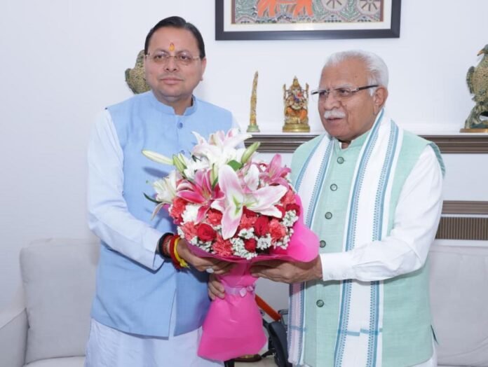 मुख्यमंत्री ने केंद्रीय ऊर्जा एवं आवास मंत्री से भेंट कर राज्य से संबंधित विभिन्न विषयों पर की चर्चा