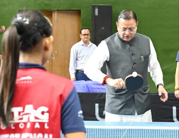 मुख्यमंत्री ने 87वें इंटर स्टेट जूनियर एवं यूथ नेशनल टेबल टेनिस चैंपियनशिप का शुभारंभ किया इस अवसर पर मुख्यमंत्री ने टेबल टेनिस खेलकर खिलाड़ियों का उत्साहवर्धन भी किया