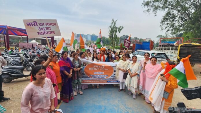 नारी शक्ति अधिनियम के समर्थन में भाजपा का जागरूकता अभियान