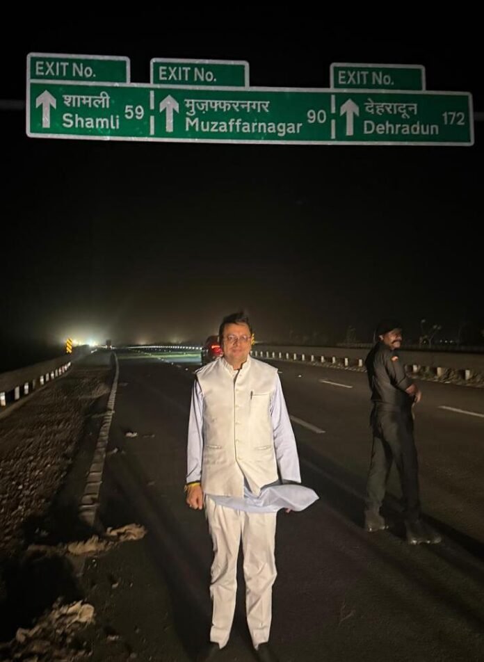 देहरादून-दिल्ली इकोनॉमिक कॉरिडोर से सीएम धामी ने दिल्ली से देहरादून का सफर ढाई घंटे में तय किया, बोले, ये नए भारत की तेज रफ्तार है