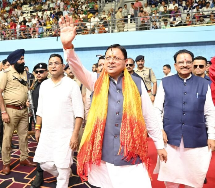 मुख्यमंत्री पुष्कर सिंह धामी ने राष्ट्रीय खेल दिवस पर उत्तराखण्ड राज्य क्रीड़ा विश्वविद्यालय के प्रथम चरण के निर्माण कार्यों का किया शिलान्यास