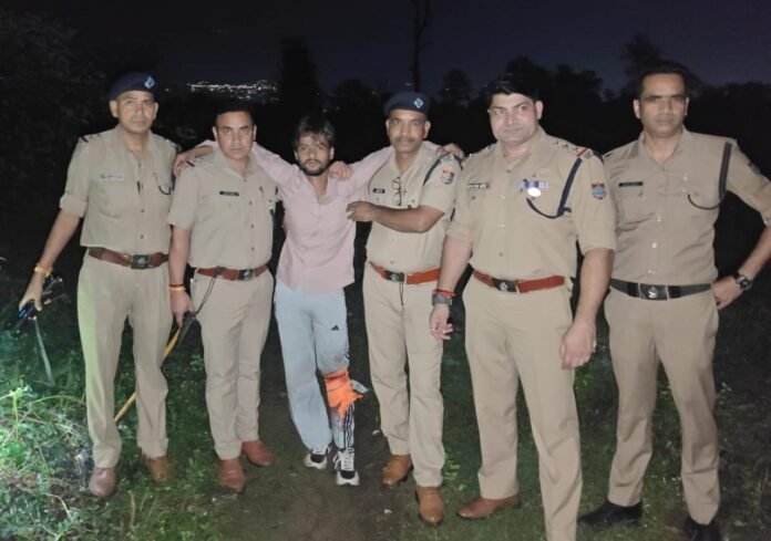 पटेल नगर क्षेत्र में पुलिस तथा बदमाशों के बीच हुई मुठभेड़